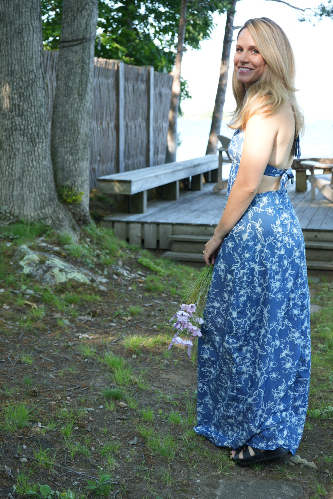 Wedding Guest Dress - Blue - Small