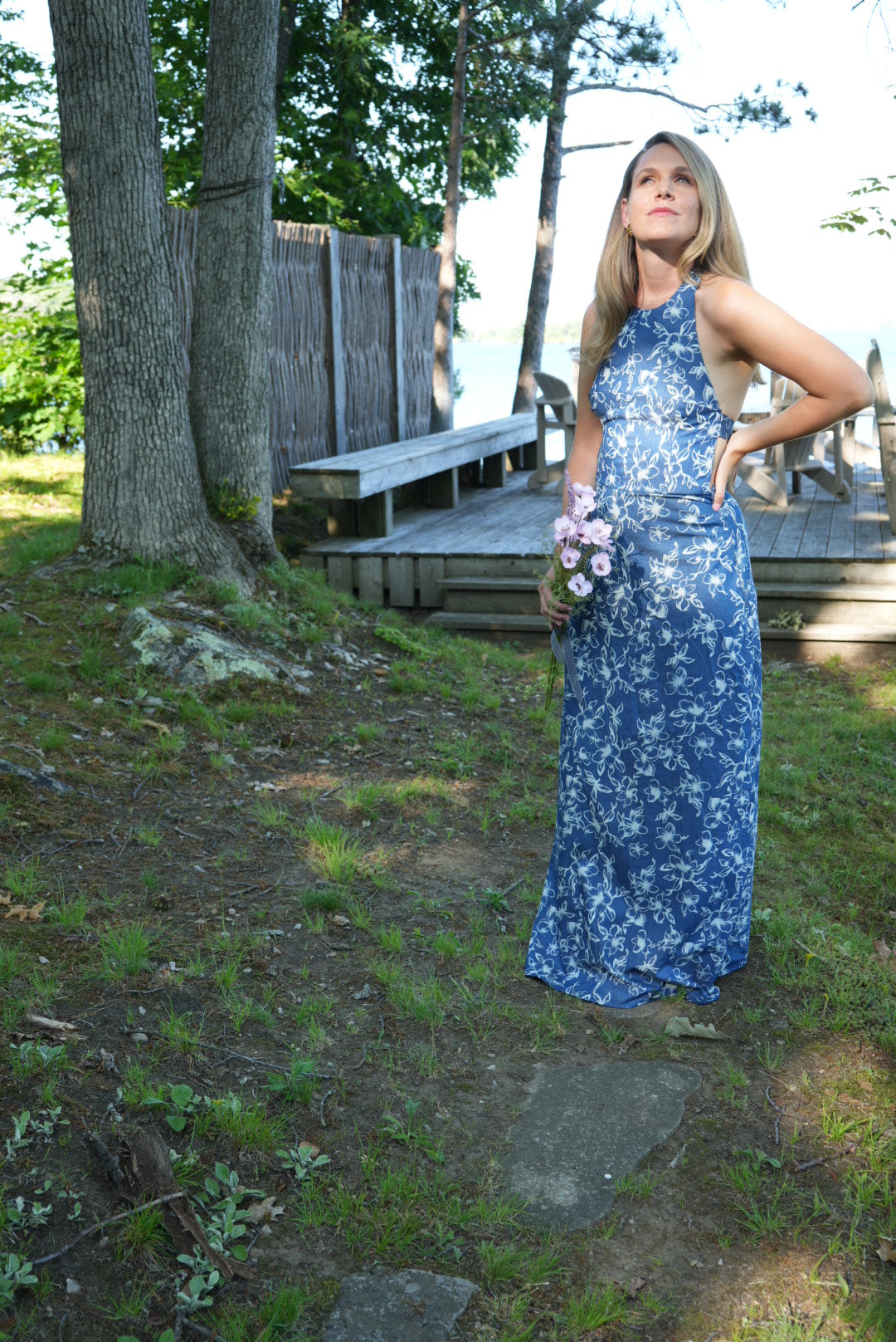 Wedding Guest Dress - Blue - Small