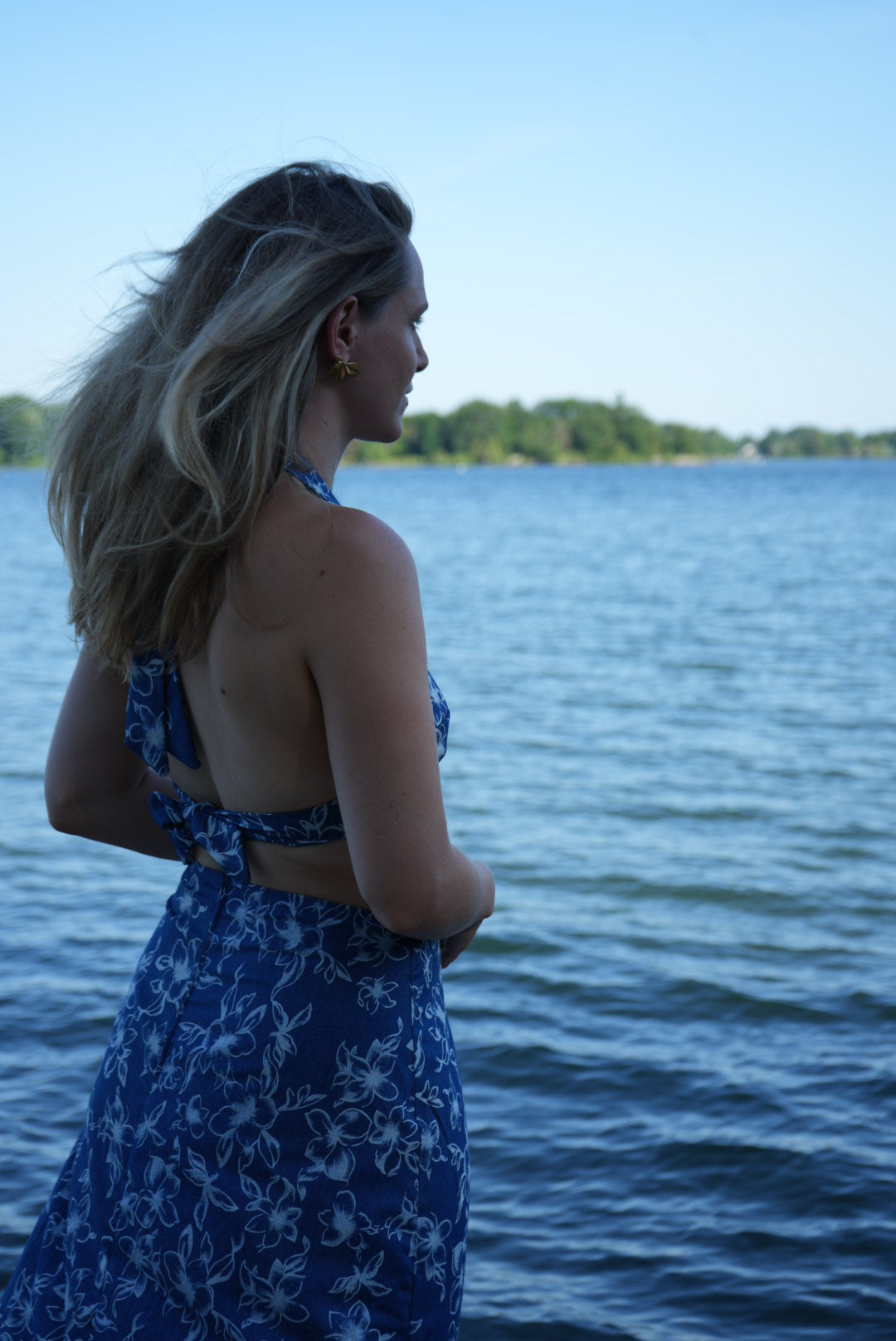 Wedding Guest Dress - Blue - Small
