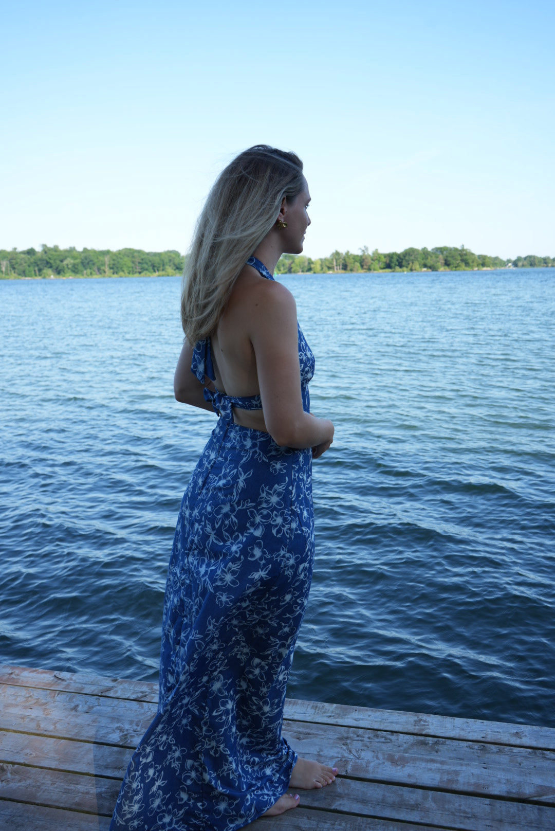Wedding Guest Dress - Blue - Small