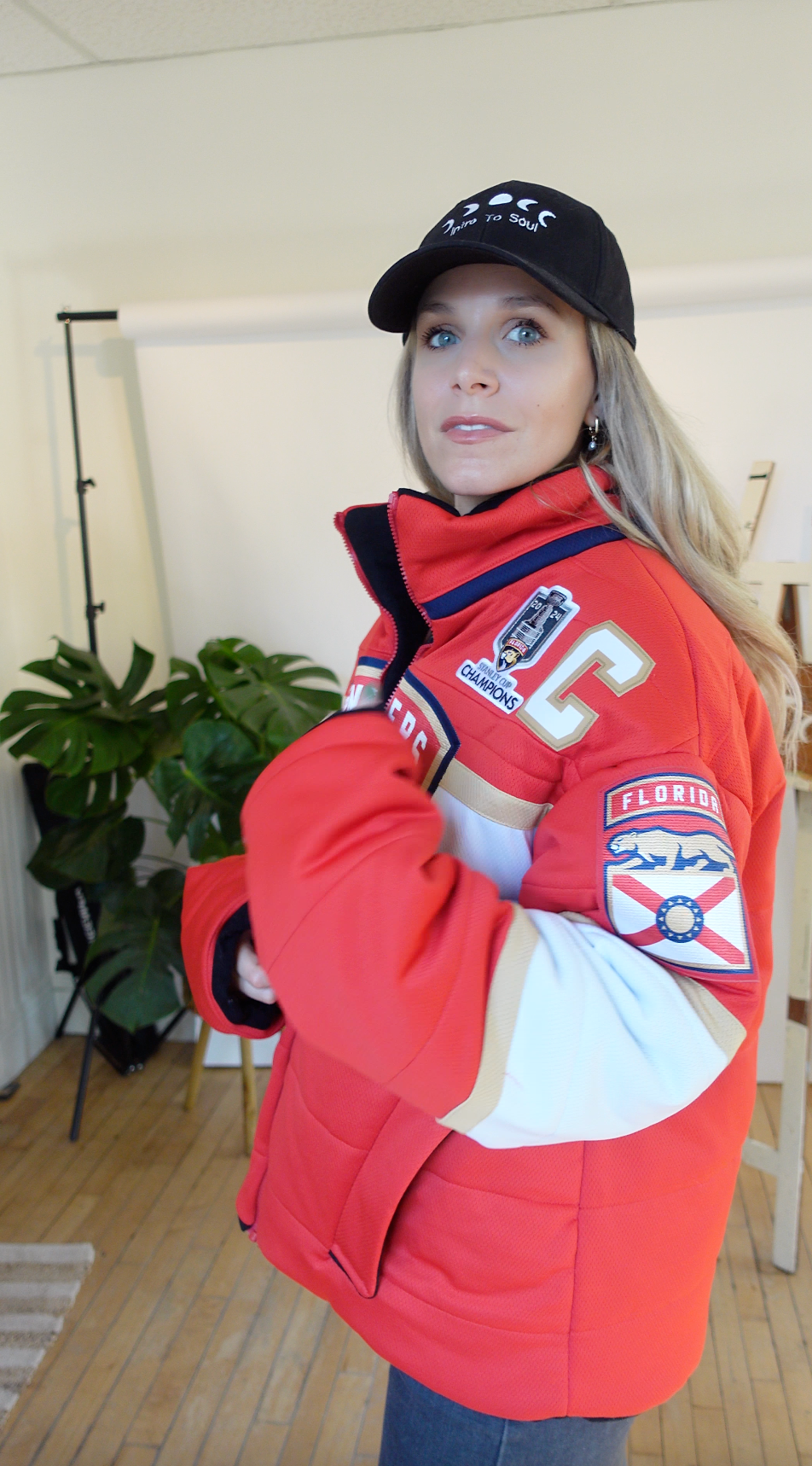 Adult Custom Sports Puffer Jacket (made from a jersey)