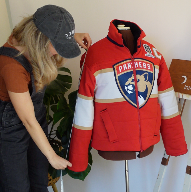 Adult Custom Sports Puffer Jacket (made from a jersey)