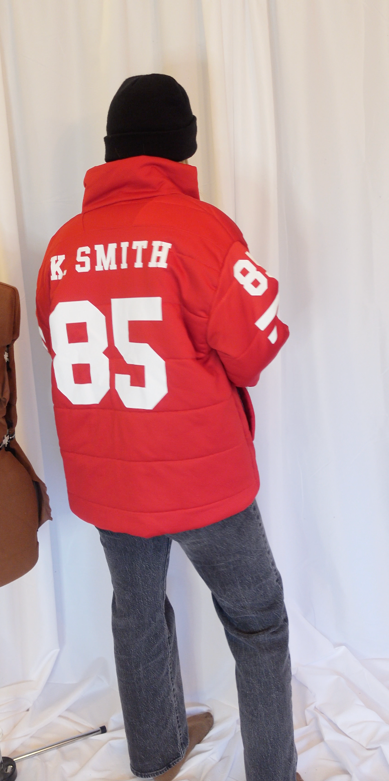 Adult Custom Sports Puffer Jacket (made from a jersey)
