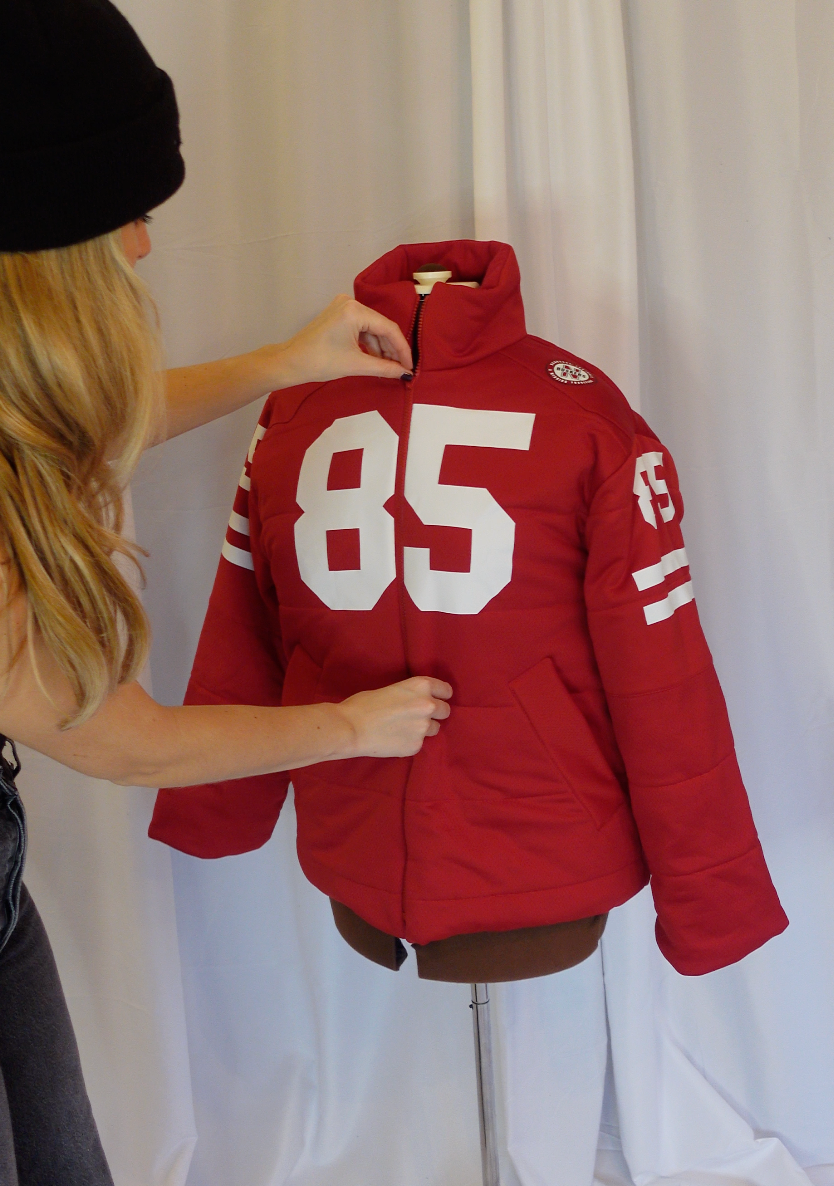 Adult Custom Sports Puffer Jacket (made from a jersey)