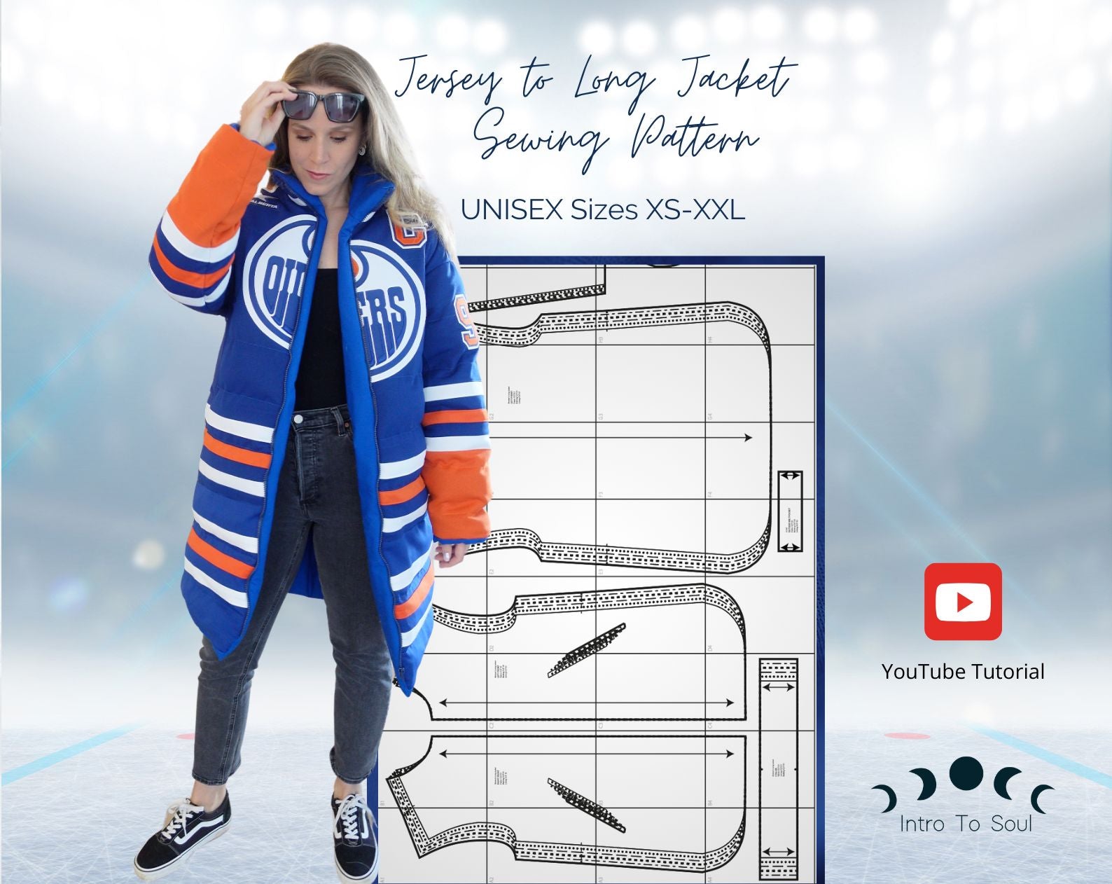 NEW* Jersey to Long Puffer Jacket SEWING PATTERN